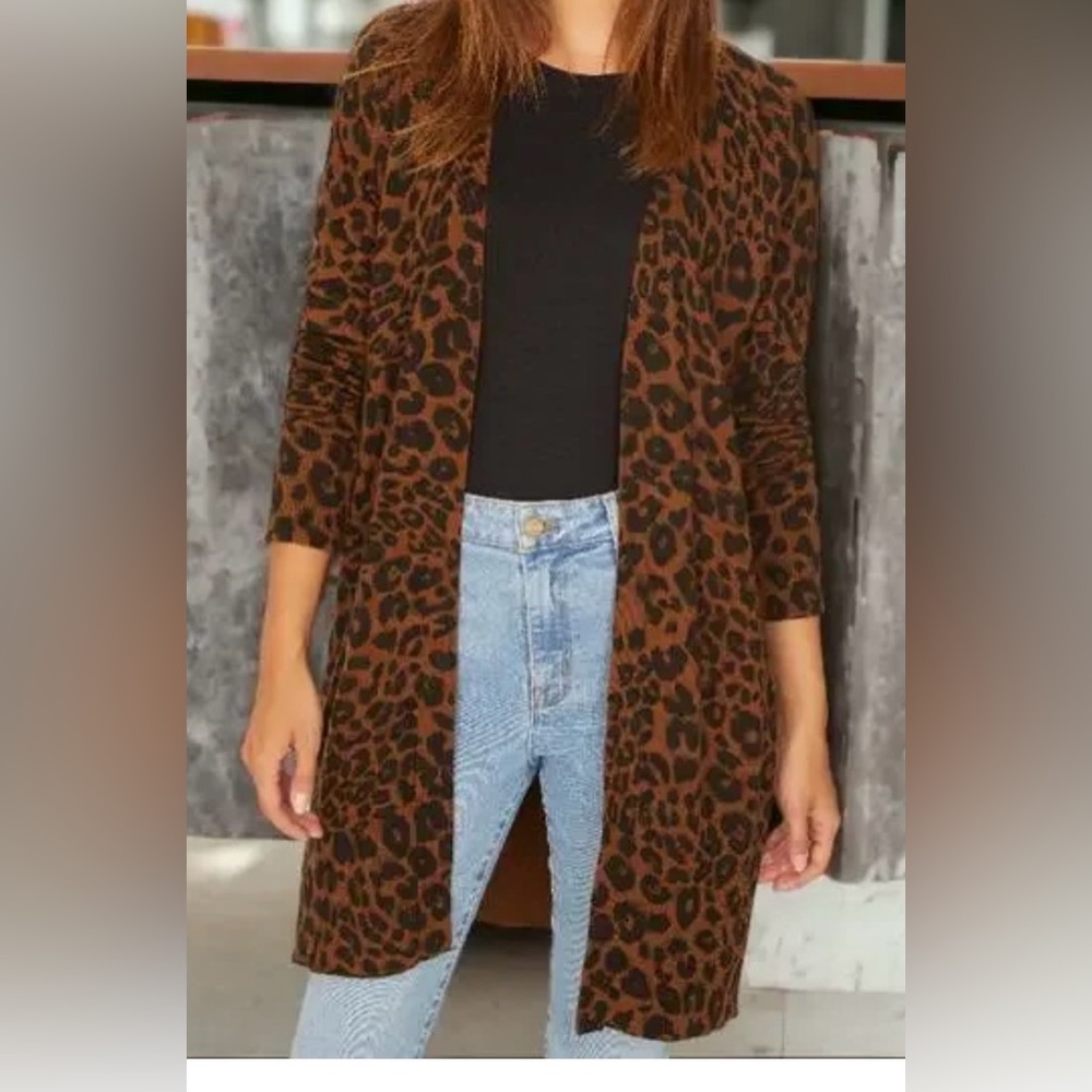 Sanctuary Plus Size Leopard Print Cardigan Size2X